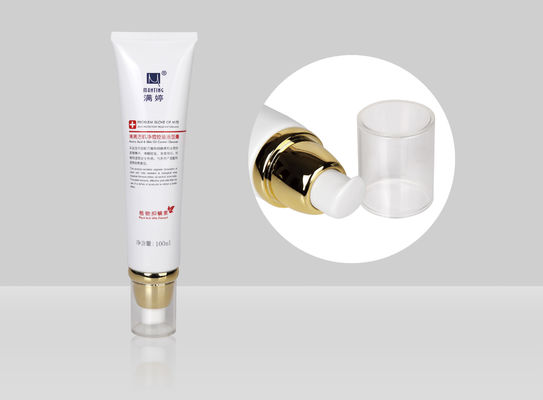 Pompe privée d'air des tubes D35mm 35-110ml de PE d'ACP de lotion de Sun de base cosmétique faite sur commande d'écran